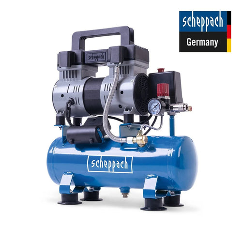 Scheppach Hc08Si Hava Kompresörü 1,5 Hp 6 Litre Yağsız Sessiz Kompresör