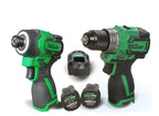 HaisPro Cordless Set - 2-Piece Professional 16V Cordless Set + 2X2 Ah Dual Battery - RB-03