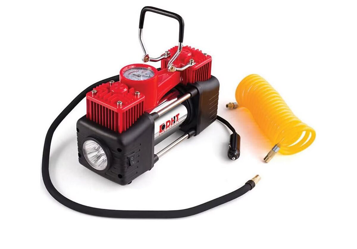 PRODHT D12070002 12 V Çift Pistonlu Mini Hava Kompresörü