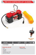 PRODHT D12070002 12 V Çift Pistonlu Mini Hava Kompresörü